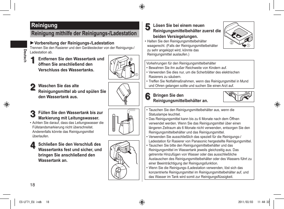 Panasonic ESLF71 User Manual | Page 18 / 192
