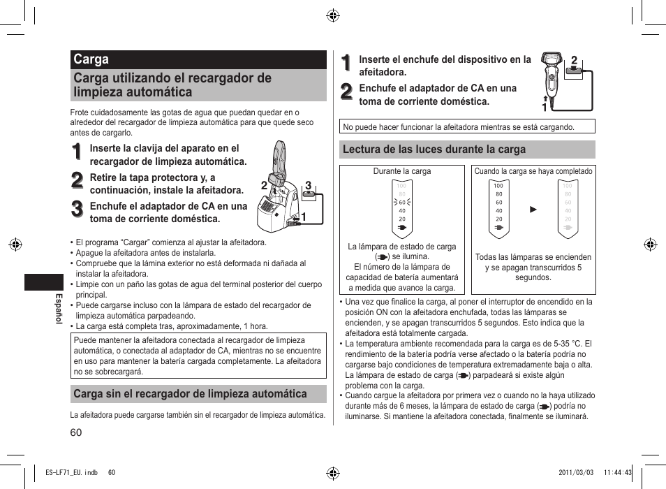 Panasonic ESLF71 User Manual | Page 60 / 192