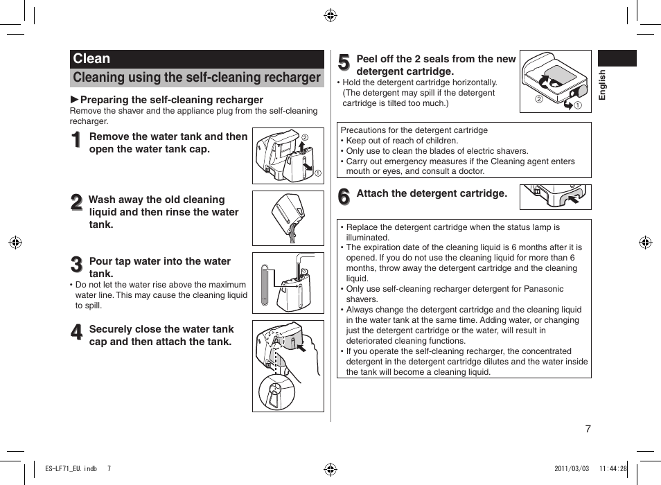 Panasonic ESLF71 User Manual | Page 7 / 192