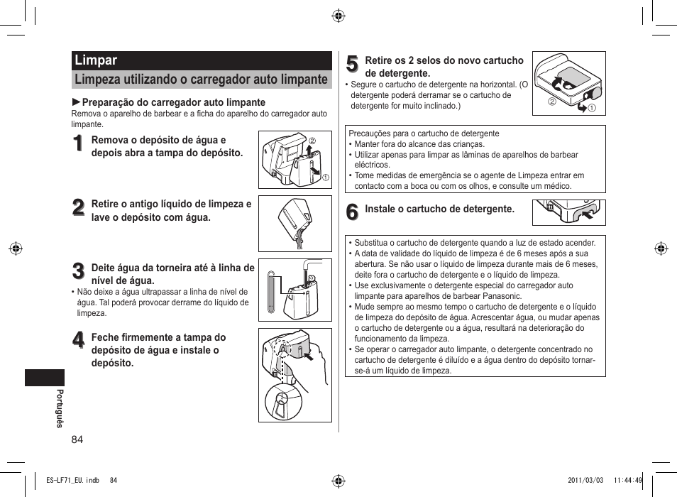 Panasonic ESLF71 User Manual | Page 84 / 192