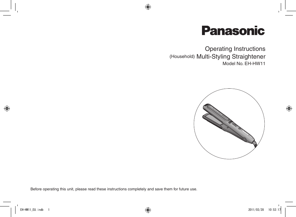Panasonic EHHW11 User Manual | 158 pages