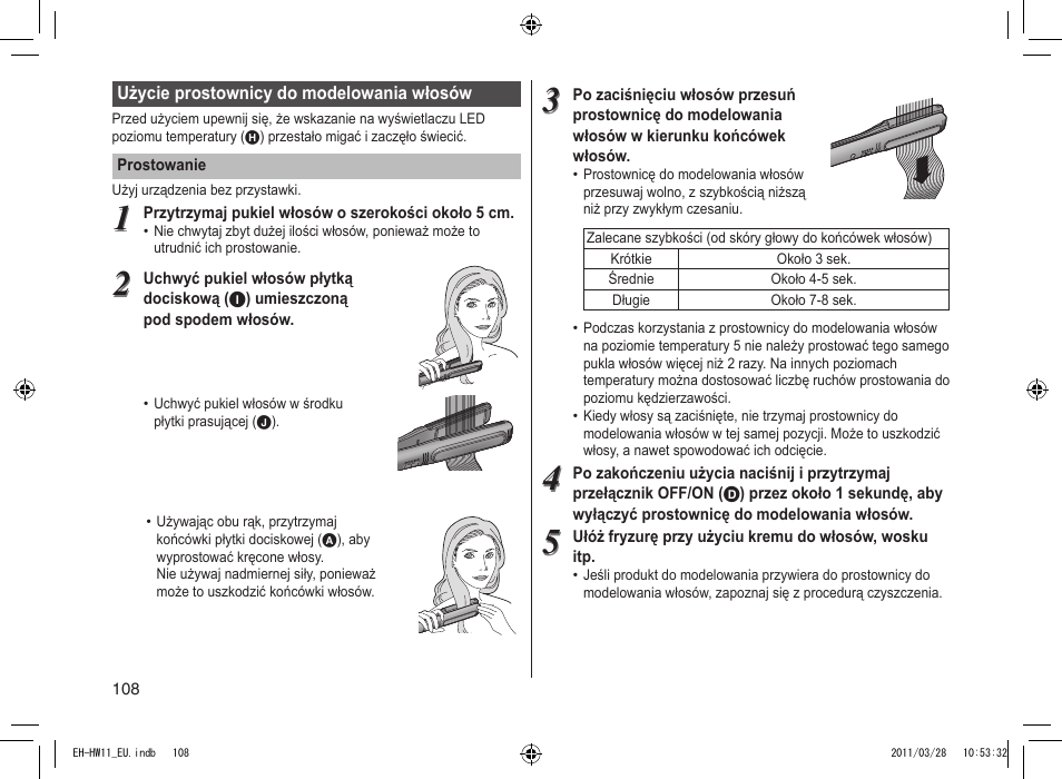 Panasonic EHHW11 User Manual | Page 108 / 158