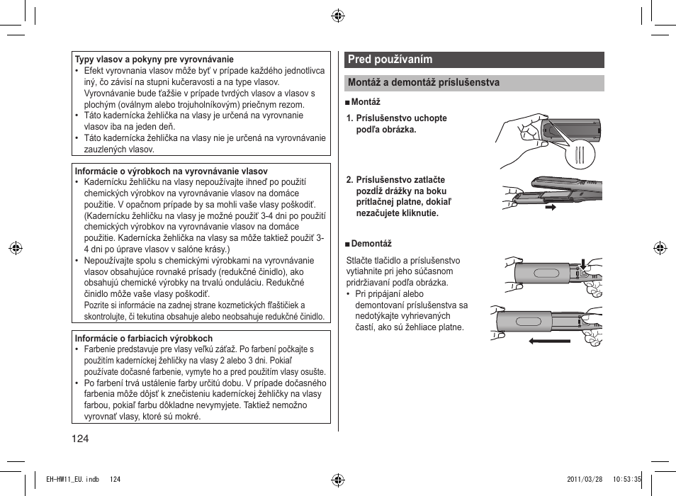 Panasonic EHHW11 User Manual | Page 124 / 158