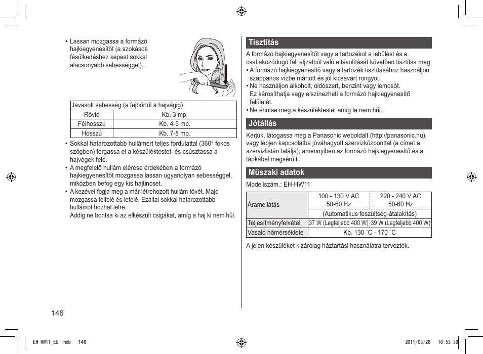 Panasonic EHHW11 User Manual | Page 146 / 158