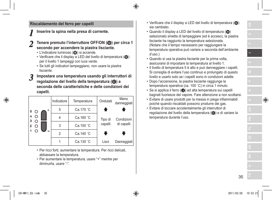 Panasonic EHHW11 User Manual | Page 35 / 158