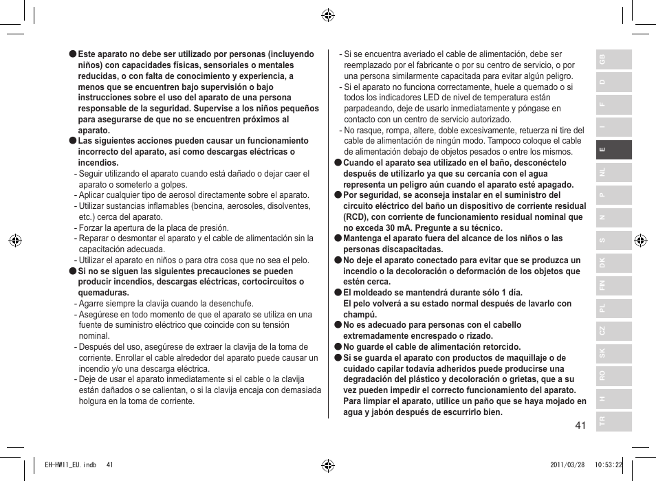 Panasonic EHHW11 User Manual | Page 41 / 158