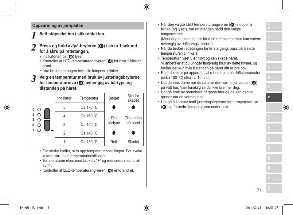 Panasonic EHHW11 User Manual | Page 71 / 158
