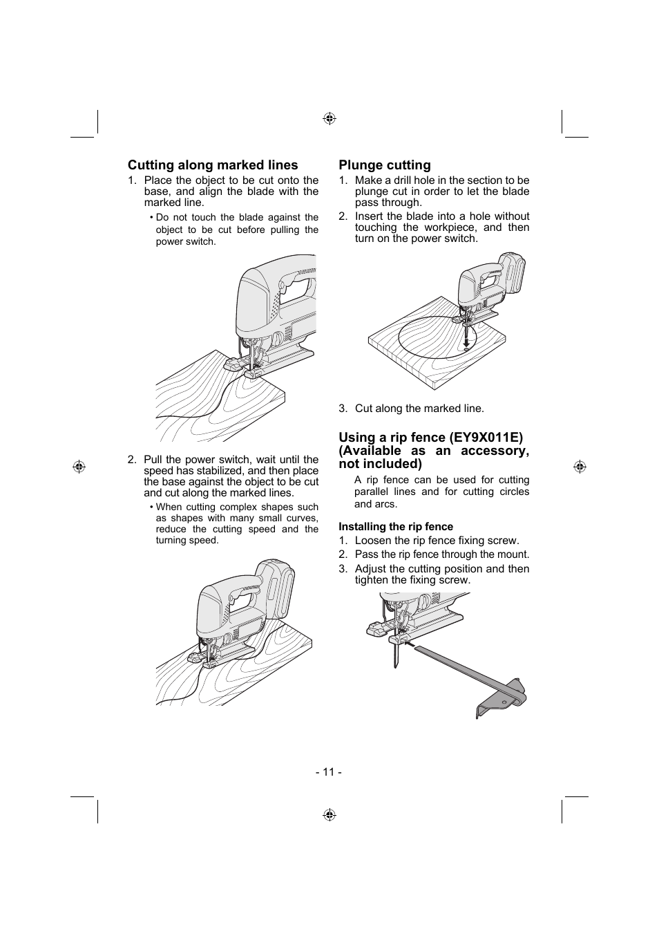 Panasonic EY4541 User Manual | Page 11 / 176