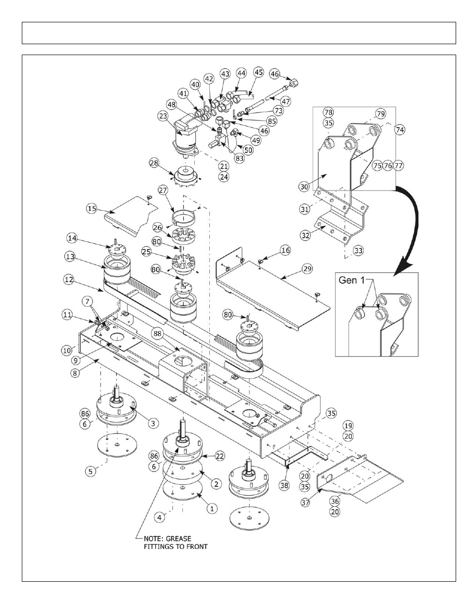 Buzz bar asy - 69 in - gen 1 (part 3) | Alamo 02968915P User Manual | Page 72 / 170