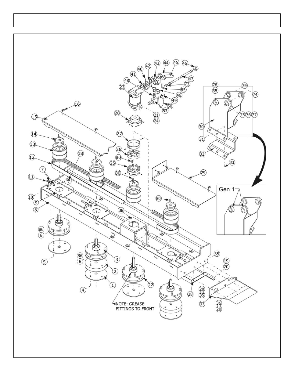 Buzz bar asy - 90 in - gen 1 (part 1) | Alamo 02968915P User Manual | Page 78 / 170