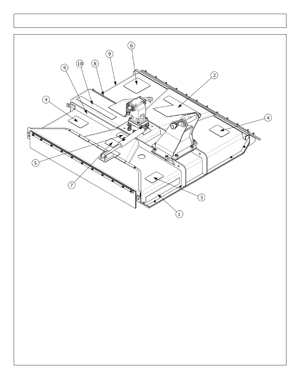 Decals - 60 in rotary head - solid mnt | Alamo Axtreme 02983326P User Manual | Page 57 / 116