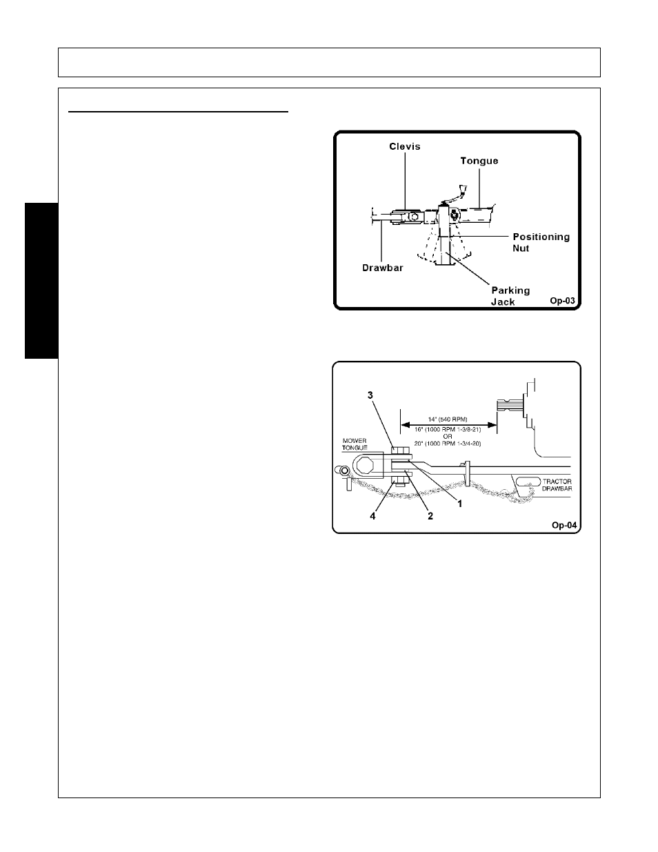 2 connecting the mower-pull type, Connecting the mower-pull type -12, Operation | Opera t ion | Alamo RX96 User Manual | Page 108 / 172