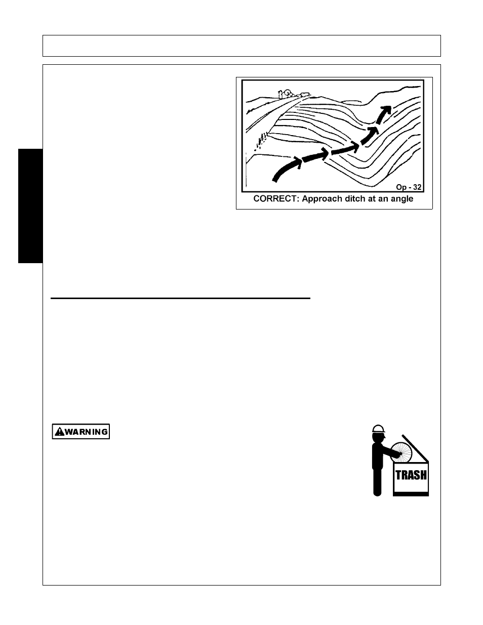 Operating the tractor and implement, Operating the tractor and implement -32, Operation | Opera t ion | Alamo RX96 User Manual | Page 128 / 172