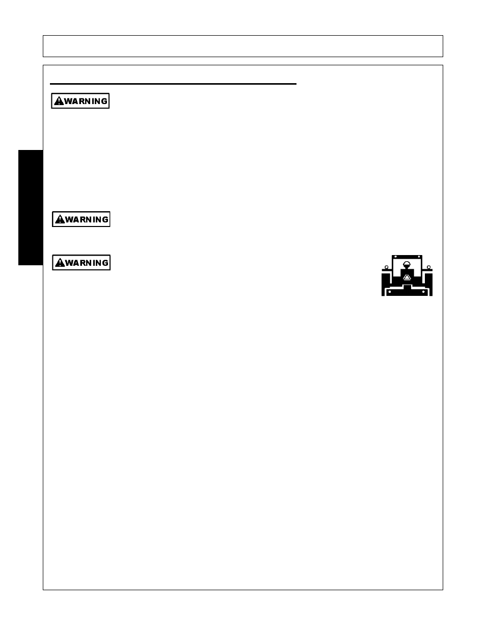 Transporting safety instructions and practices, Transporting safety instructions and practices -12, Safety | Alamo RX96 User Manual | Page 20 / 172