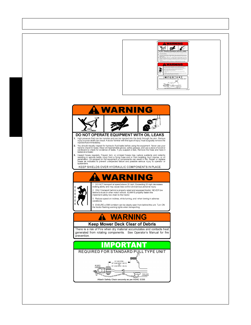 Safety | Alamo RX96 User Manual | Page 30 / 172