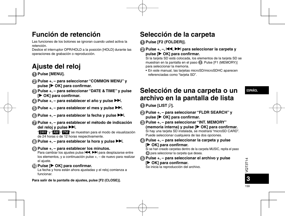 Panasonic RRXS410E User Manual | Page 159 / 230