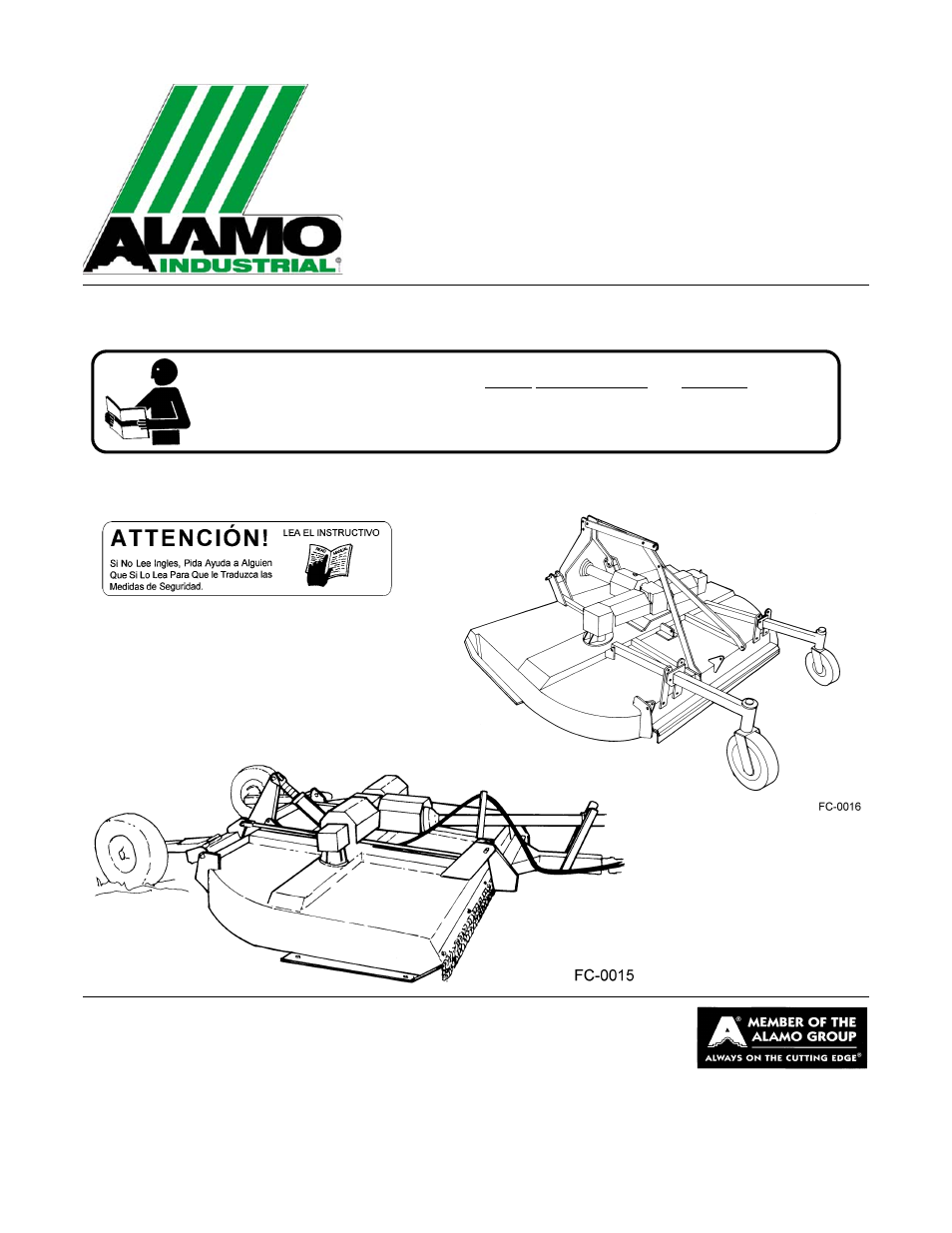 Alamo FC-0016 User Manual | 170 pages