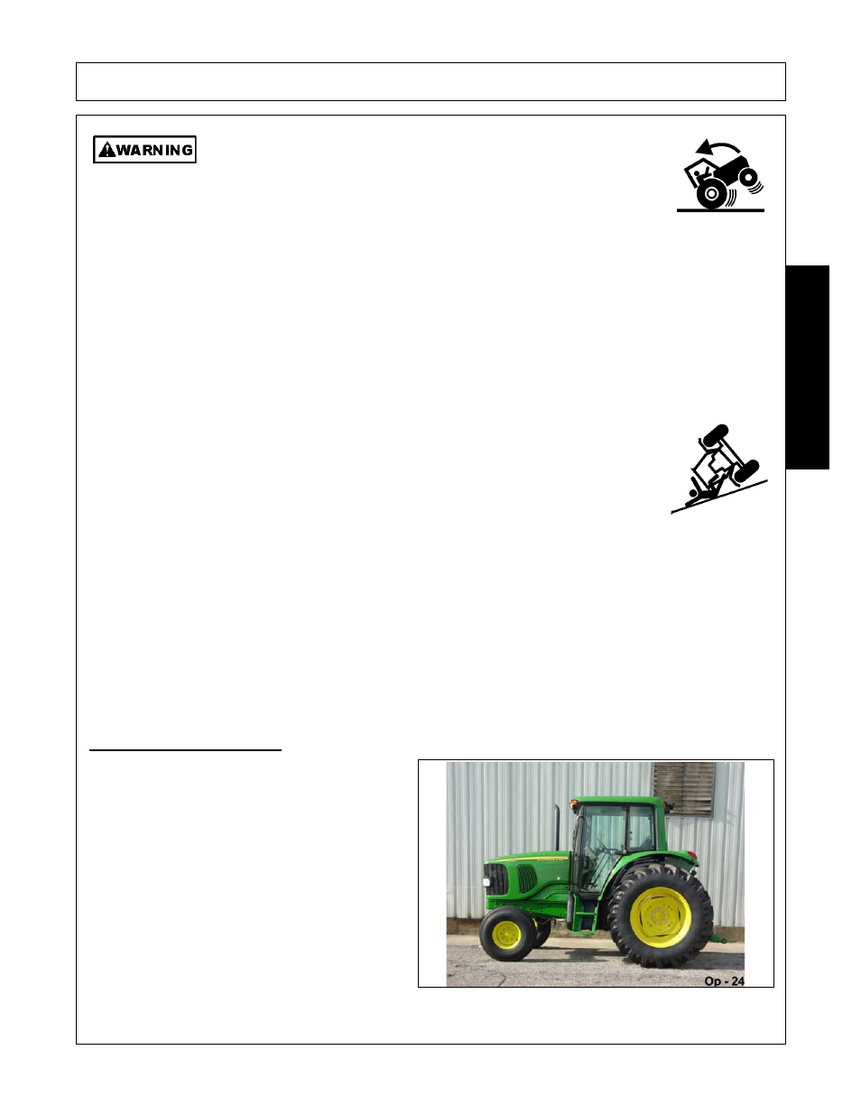 1 starting the tractor, Starting the tractor -25, Operation | Opera t ion | Alamo FC-0016 User Manual | Page 123 / 170