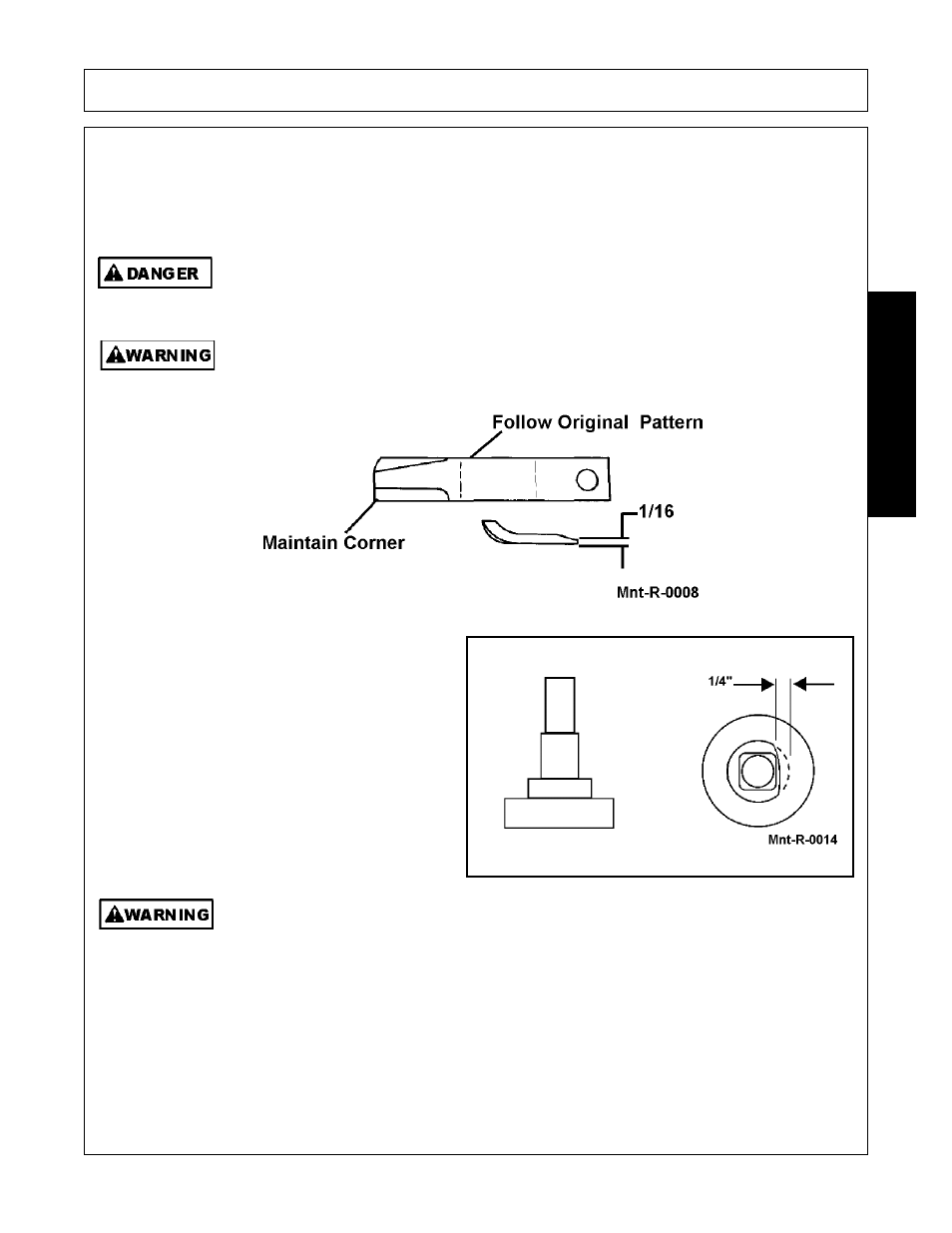 Blade sharpening, Blade removal, Blade carrier removal | Maintenance | Alamo FC-0016 User Manual | Page 149 / 170