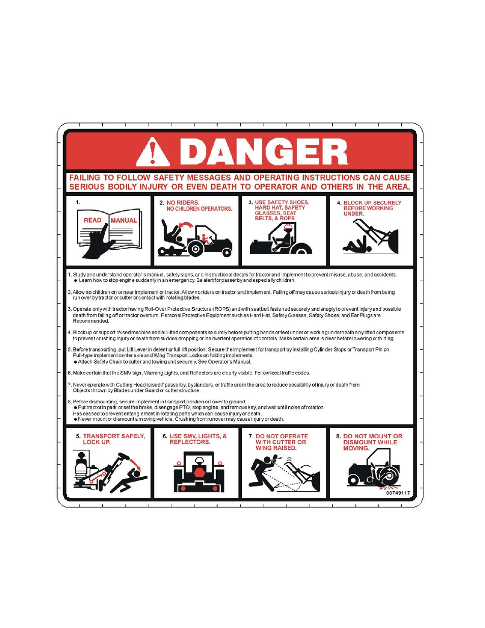 To the owner/operator/dealer | Alamo FC-0016 User Manual | Page 2 / 170