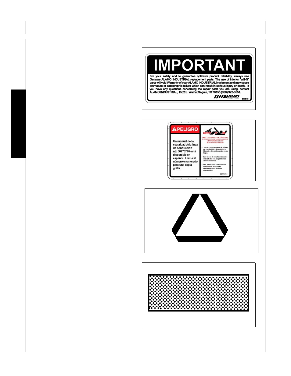 Safety | Alamo FC-0016 User Manual | Page 30 / 170
