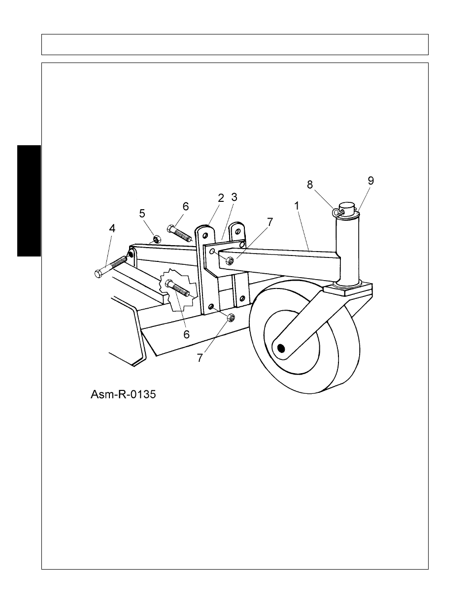 Tail wheel assembly - lift type, Tail wheel assembly - lift type -4, Assembly | Assembl y | Alamo FC-0016 User Manual | Page 88 / 170
