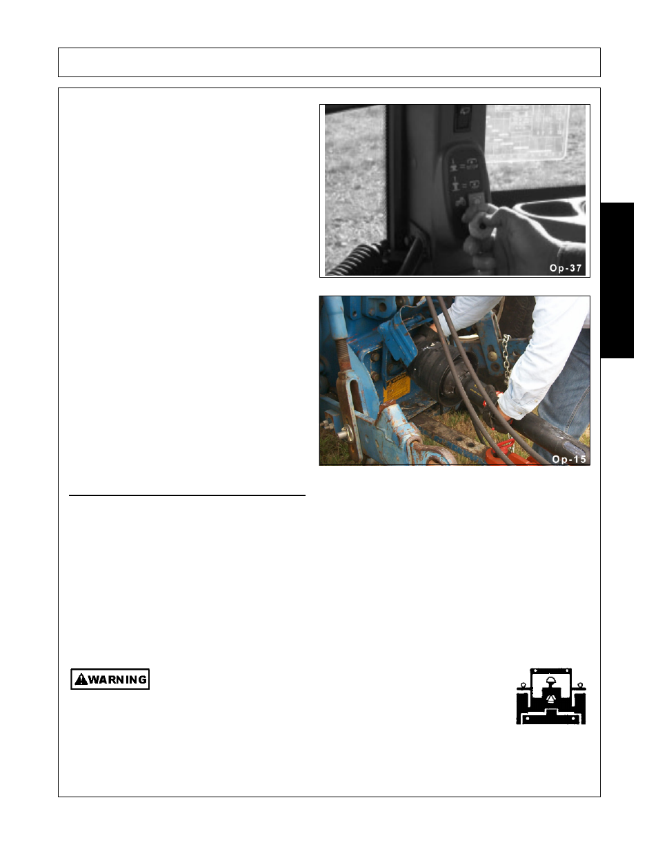 1 transporting on public roadways, Transporting on public roadways -39, Operation | Opera t ion | Alamo TW84 User Manual | Page 131 / 154
