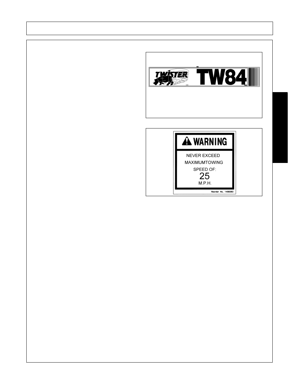 Safety | Alamo TW84 User Manual | Page 29 / 154