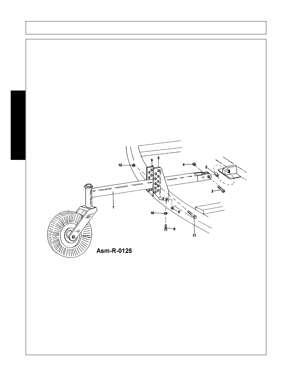 Single tail wheel assembly - lift type, Single tail wheel assembly - lift type -4, Assembly | Assembl y | Alamo TW84 User Manual | Page 82 / 154