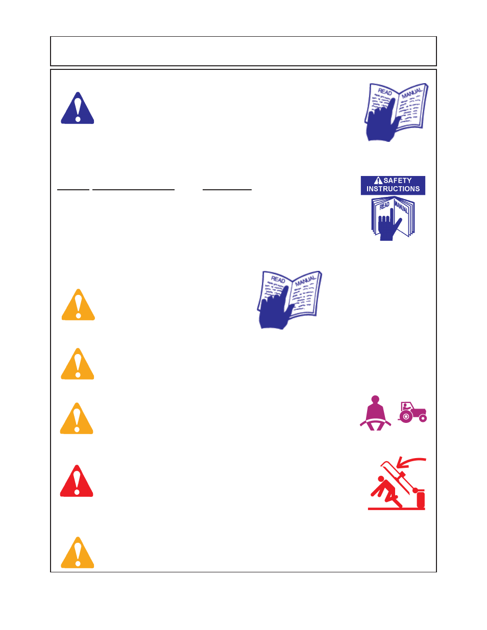 Read, Understand, Follow | Alamo Axtreme 02984405 User Manual | Page 11 / 106