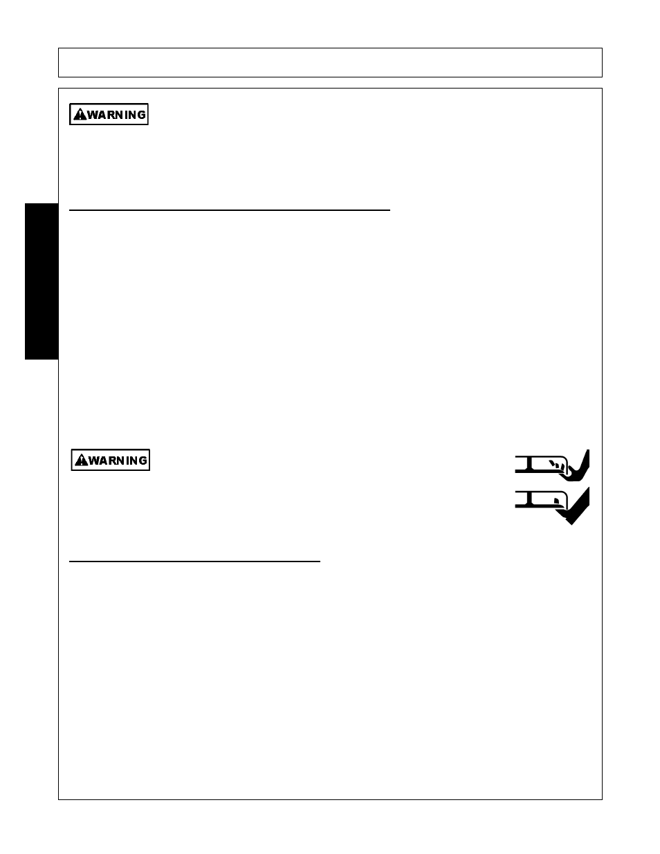 1 foreign debris hazards/overhead obstructions, 2 operating speed and ground speed, Operation | Opera t ion | Alamo Swingtrim User Manual | Page 102 / 126