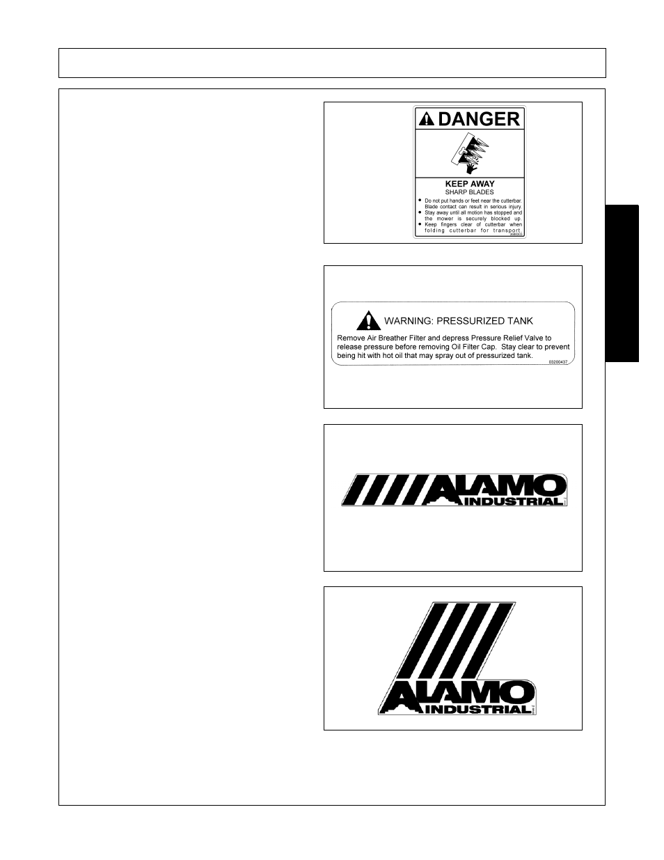 Safety | Alamo Swingtrim User Manual | Page 21 / 126