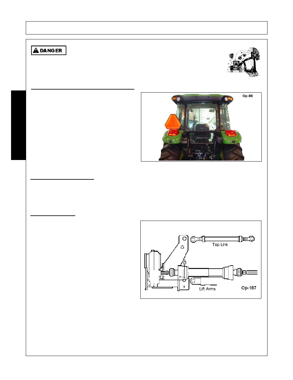 3 tractor lighting and smv emblem, 4 tractor horsepower, 5 3-point hitch | Operation, Opera t ion | Alamo Swingtrim User Manual | Page 82 / 126