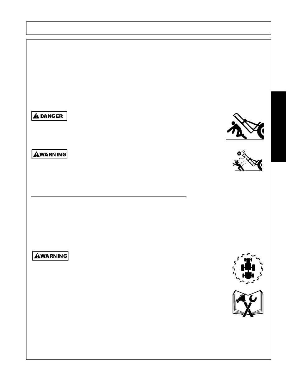 Tighten the check chains/ stabilizer bars, Pre-operation inspection and service, Pre-operation inspection and service -11 | Operation, Opera t ion | Alamo Swingtrim User Manual | Page 87 / 126
