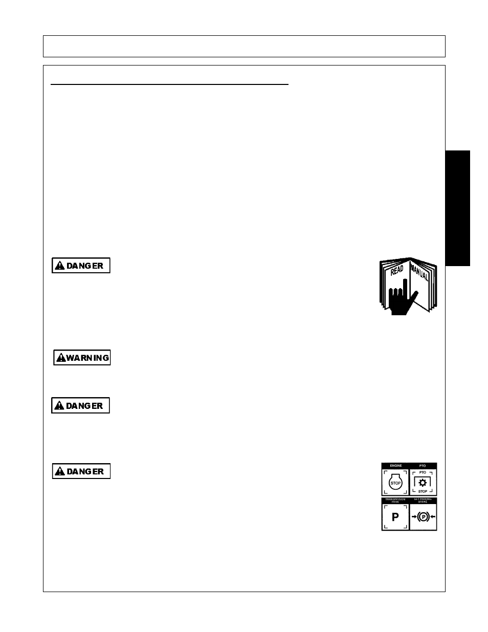 Driving the tractor and implement, Driving the tractor and implement -21, Operation | Opera t ion | Alamo Swingtrim User Manual | Page 97 / 126