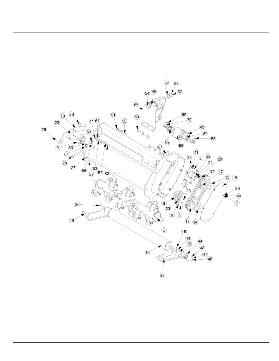 48 in flail - head asy (solid mnt) (part 1) | Alamo Axtreme FC-P-0002 User Manual | Page 8 / 114