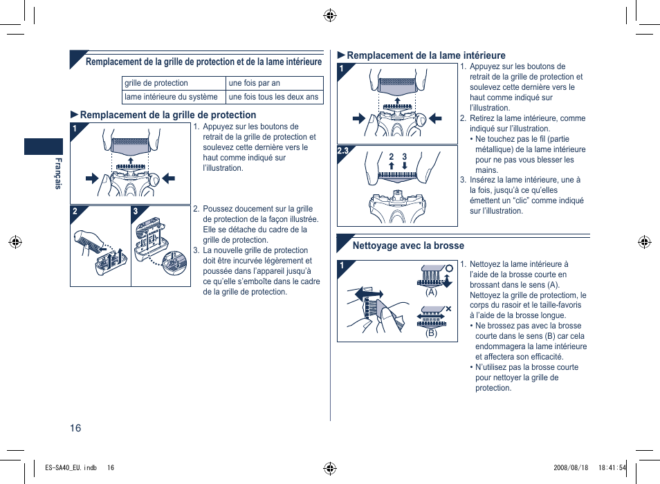 Panasonic ESSA40 User Manual | Page 16 / 92