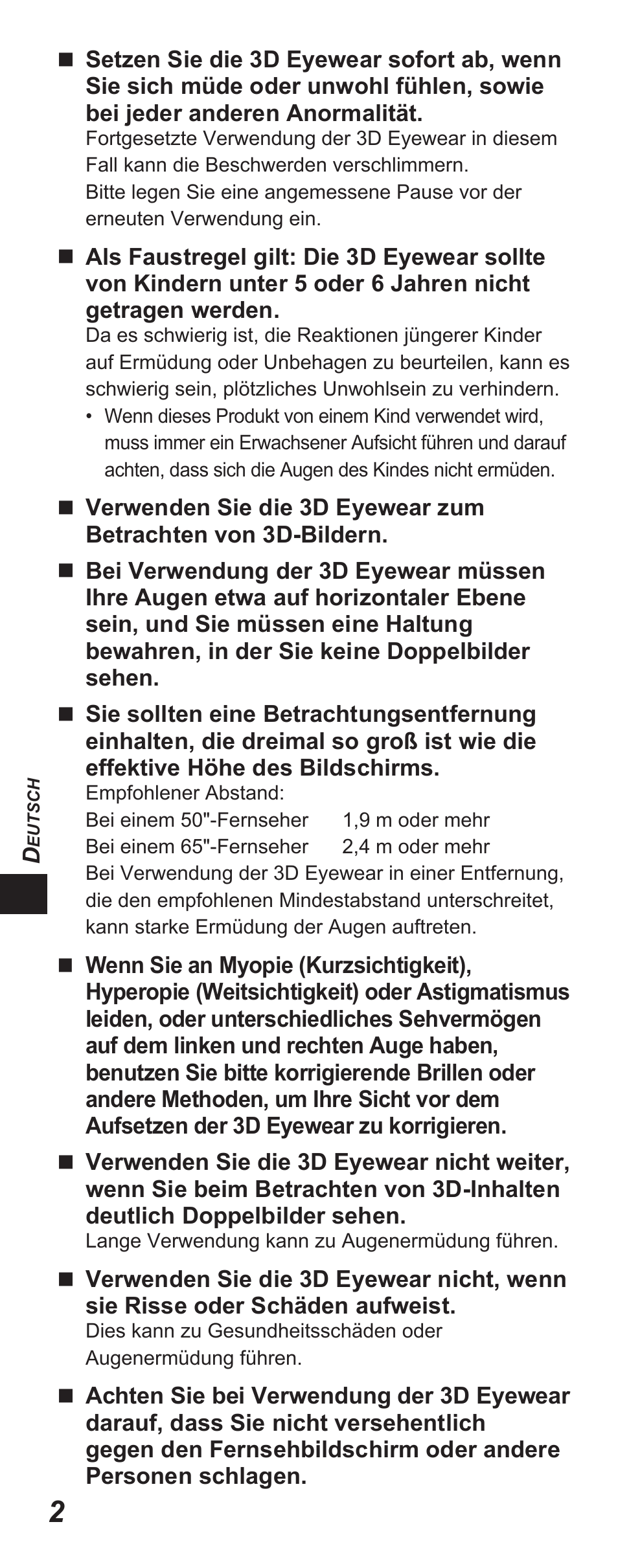 Panasonic TYEP3D10EB User Manual | Page 20 / 102