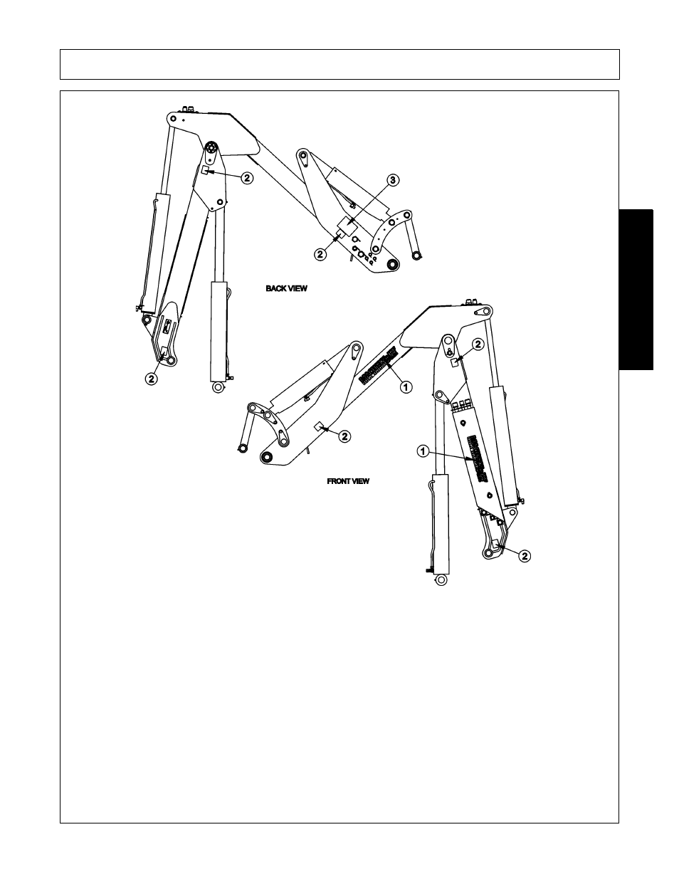 02986864 2 logo machete 2 boom length 18, 02962764 6 pinch points, 02981987 1 hose connection | Safety | Alamo Machete 2 02986941C User Manual | Page 29 / 122