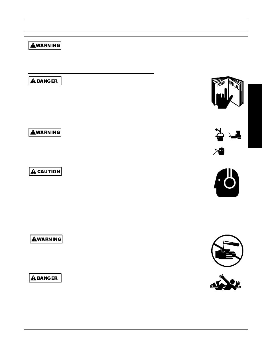 Operator safety instructions and practices, Operator safety instructions and practices -3, Safety | Alamo Machete 2 02986941C User Manual | Page 7 / 122