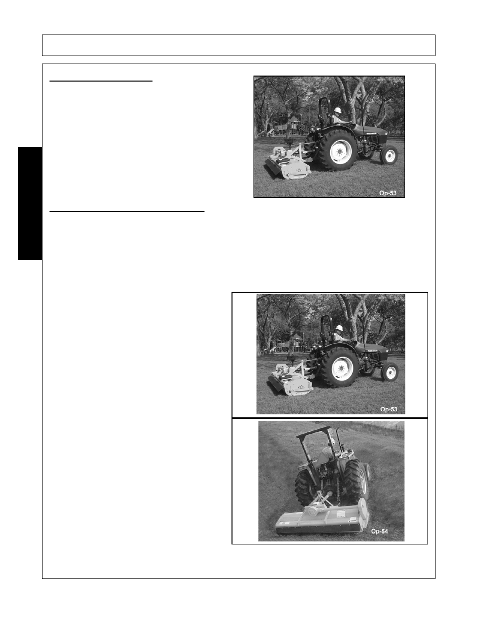3 raising the mower, 4 driving the tractor and mower, Operation | Opera t ion | Alamo HYDRO 88 User Manual | Page 100 / 130