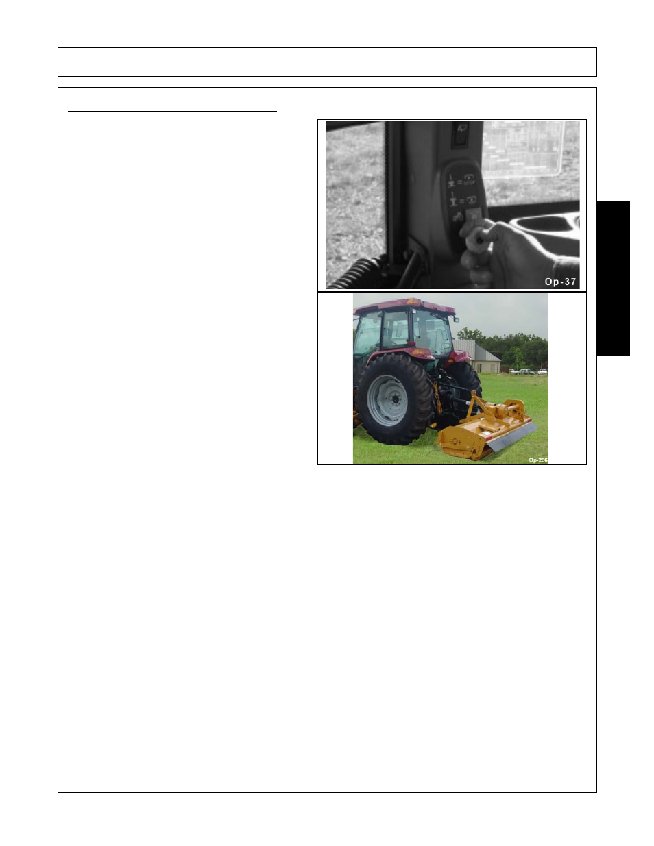 6 shutting down the implement, Shutting down the implement -27, Operation | Opera t ion | Alamo HYDRO 88 User Manual | Page 107 / 130
