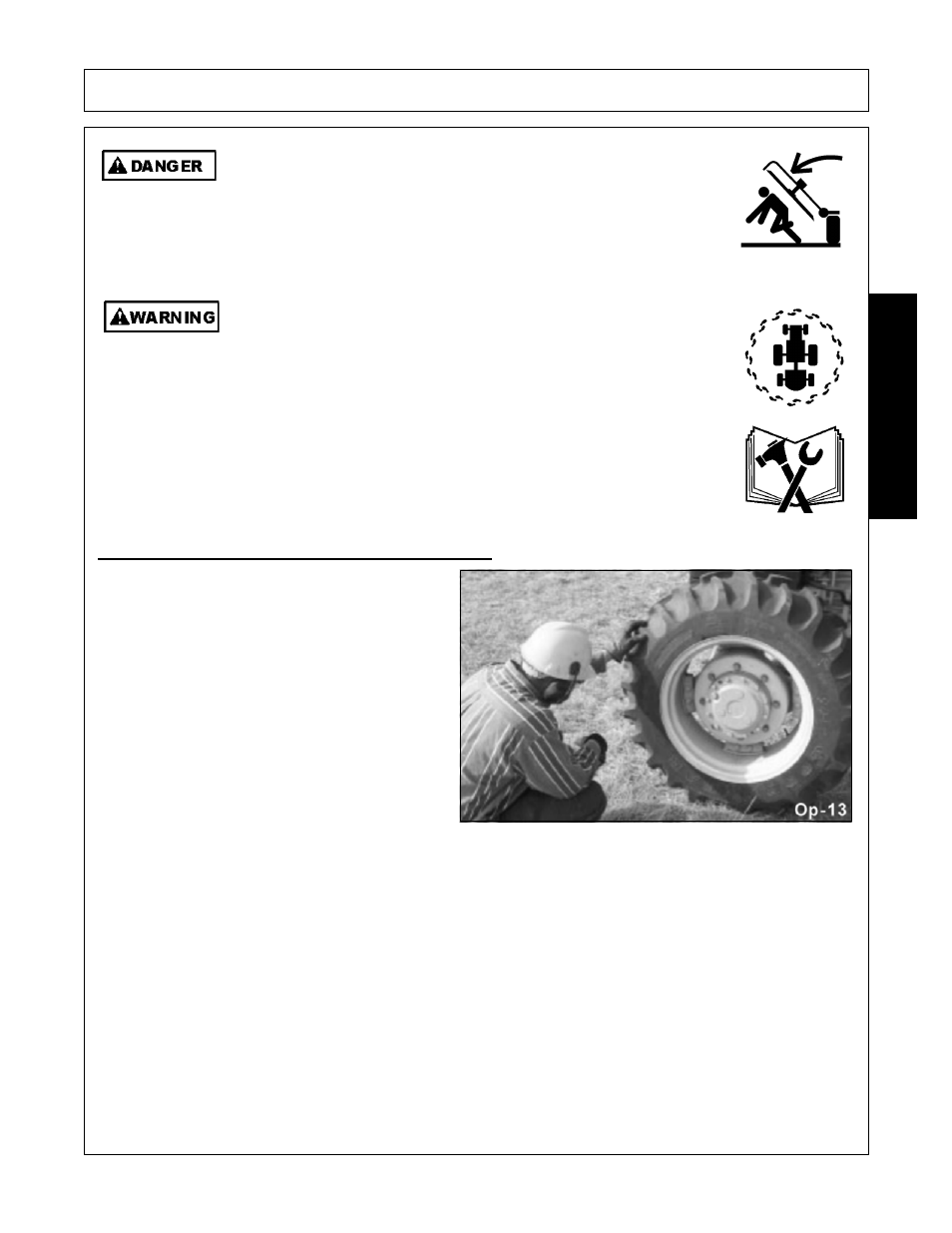 1 tractor pre-operation inspection/service, Tractor pre-operation inspection/service -13, Operation | Opera t ion | Alamo HYDRO 88 User Manual | Page 93 / 130