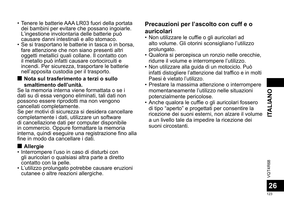Panasonic RRUS310E User Manual | Page 123 / 293