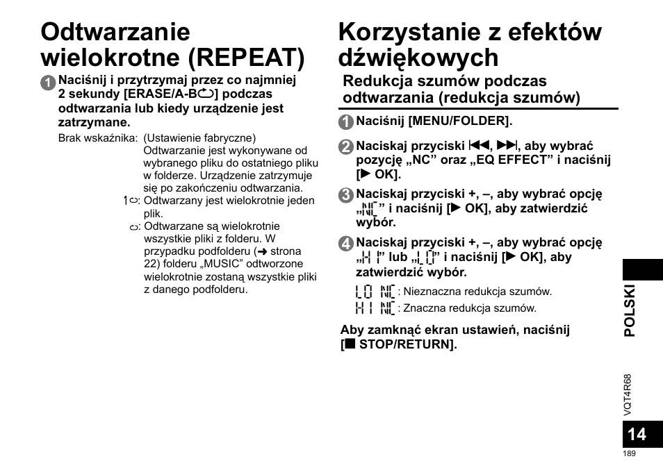 Panasonic RRUS310E User Manual | Page 189 / 293