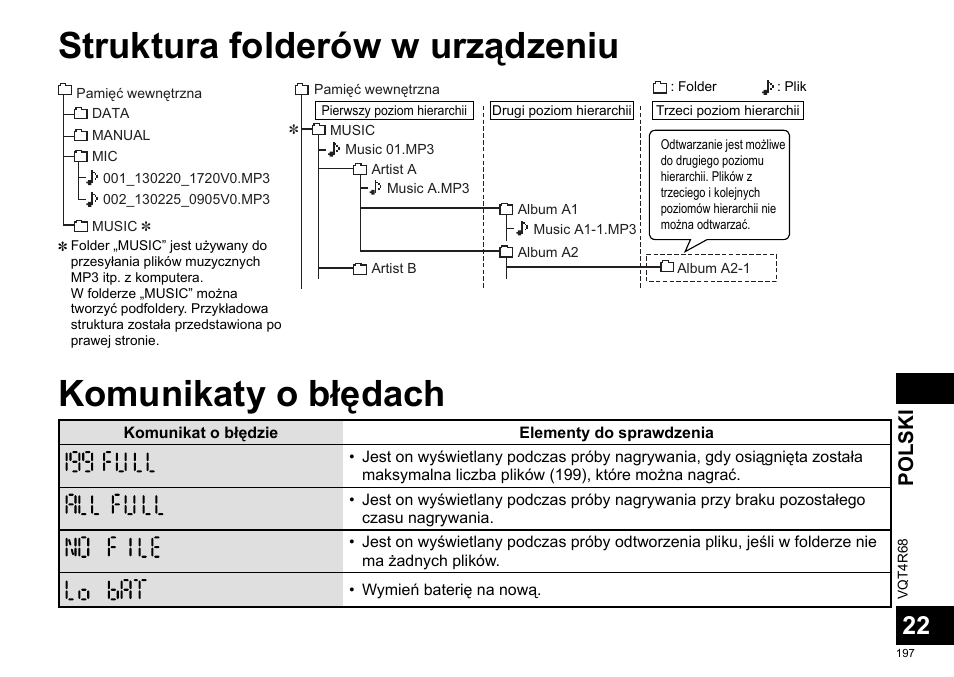 Polski | Panasonic RRUS310E User Manual | Page 197 / 293