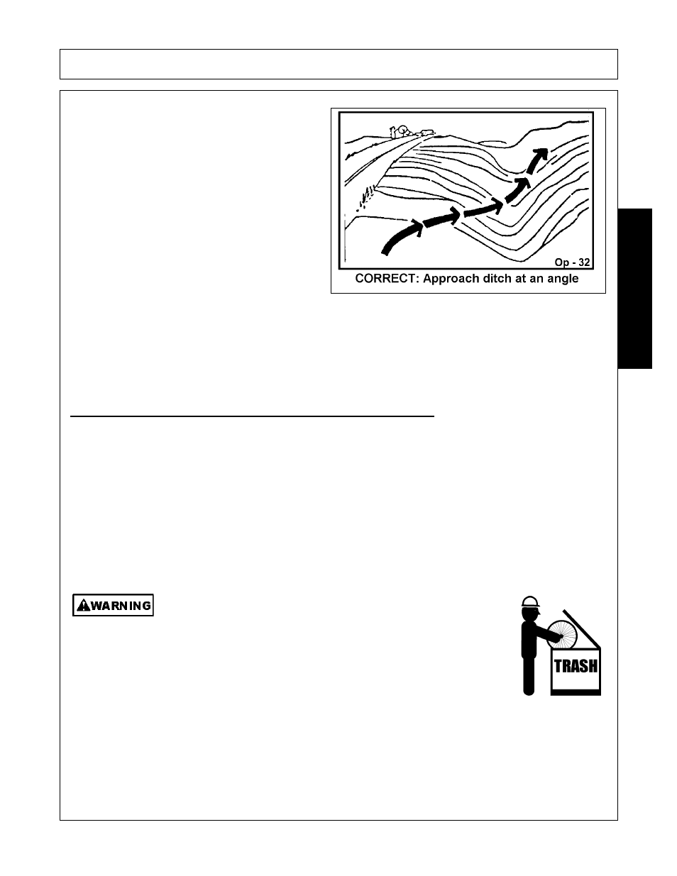 Operating the tractor and implement, Operating the tractor and implement -27, Operation | Opera t ion | Alamo GR60 User Manual | Page 109 / 146