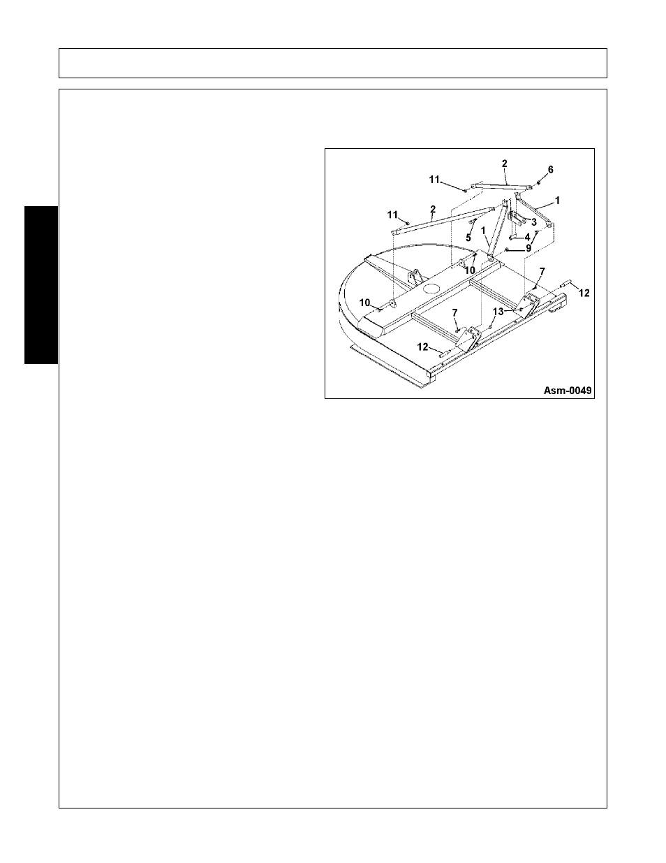 A-frame assembly (figure asm-00049), A-frame assembly (figure asm-00049) -2, Assembly | Assembl y | Alamo GR60 User Manual | Page 76 / 146