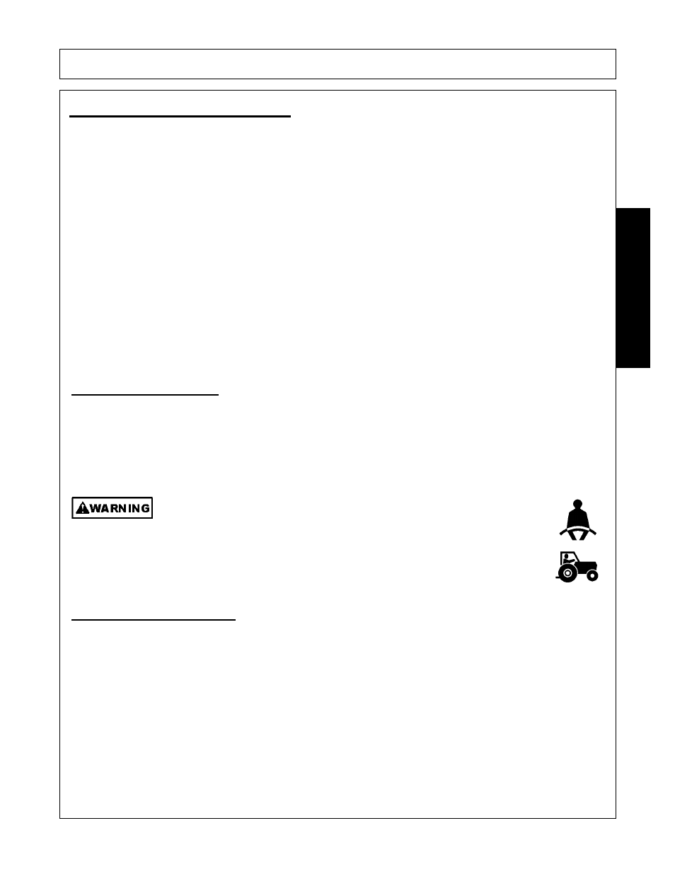 Tractor requirements, Tractor requirements and capabilities, 1 rops and seat belt | 2 tractor safety devices, Operation, Opera t ion | Alamo GR60 User Manual | Page 87 / 146