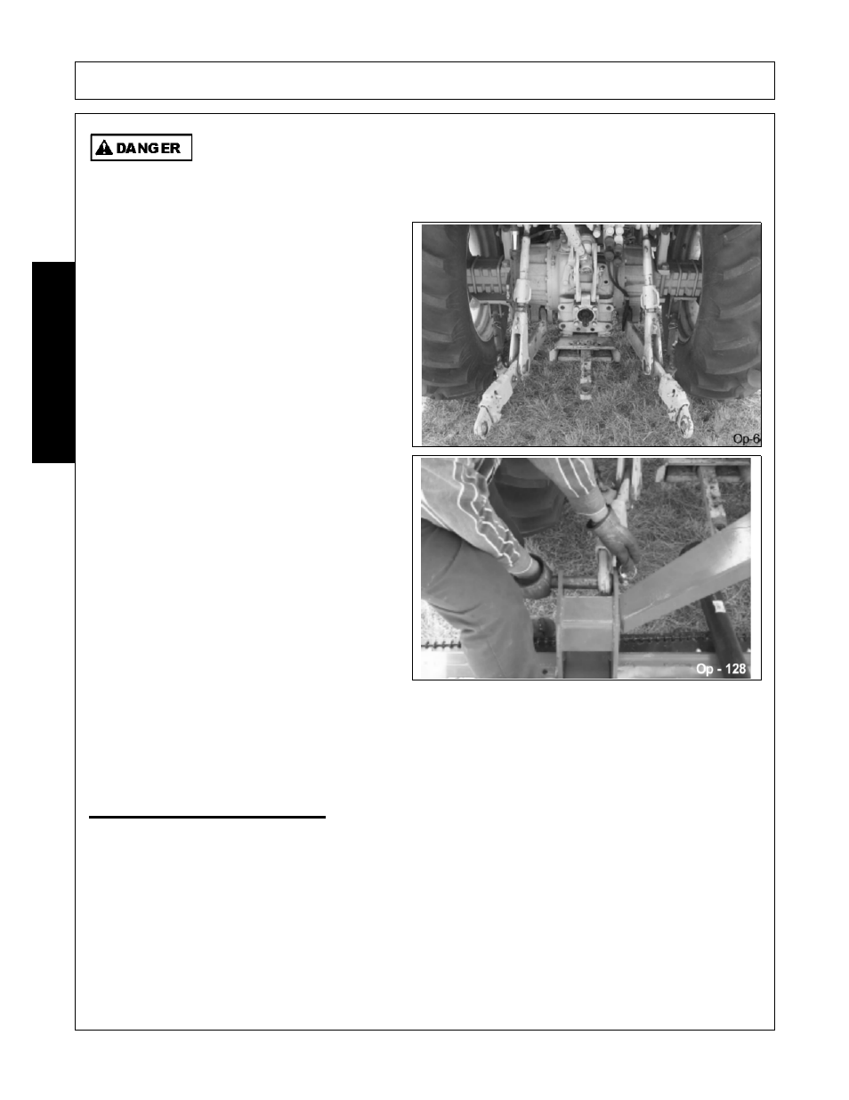 Turn off the tractor engine and dismount, Setting the mower, Setting the mower -10 | Operation, Opera t ion | Alamo GR60 User Manual | Page 92 / 146